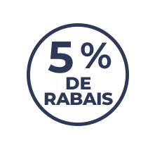 5 % de rabais sur chaque commande